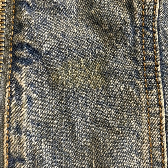 Wild Fable NEW Small Denim Off-Shoulder Sleeveless Corset Crop Top - Picture 5 of 6